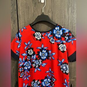 Red Floral Tommy Hilfiger Blouse XS